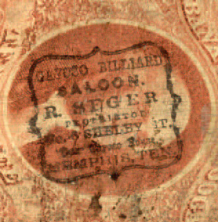 $10 G-98 back Memphis saloon